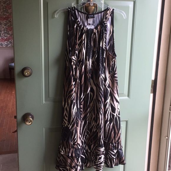 MSK Women 2X sleeveless dress w/ruffles at bottom - Picture 1 of 5